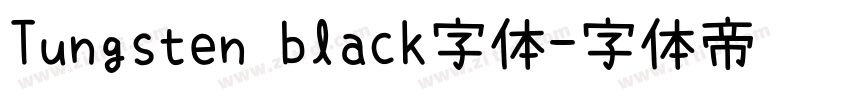 Tungsten black字体字体转换